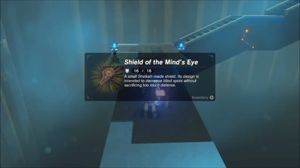 Shield of the Mind's Eye item box after opening the chest Shield of the Mind's Eye item box after opening the chest