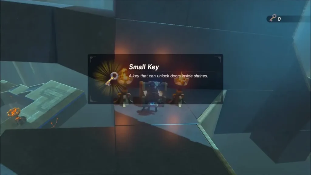Small Key item box after opening the chest Small Key item box after opening the chest