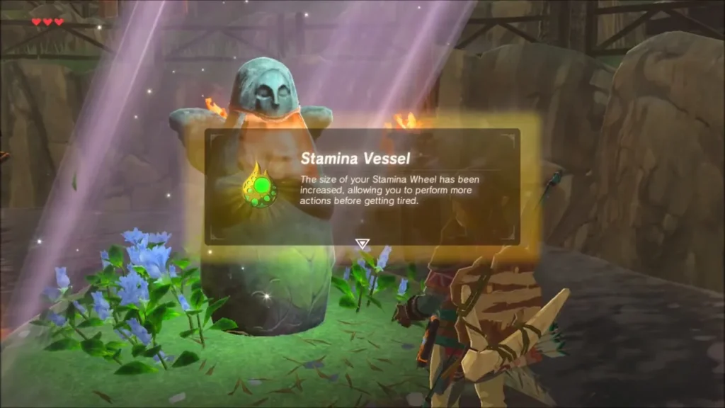 Stamina Vessel item box shown in front of the Goddess Statue Stamina Vessel item box shown in front of the Goddess Statue