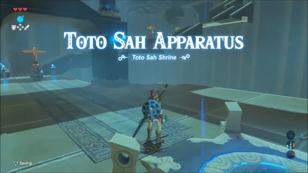 Toto Sah Apparatus title as Link enters the trial chamber Toto Sah Apparatus title as Link enters the trial chamber
