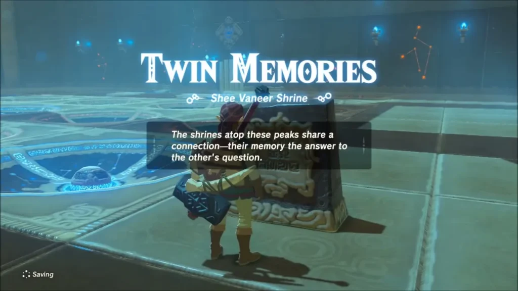 Twin Memories trial title card inside Shee Vaneer Shrine Twin Memories trial title card inside Shee Vaneer Shrine