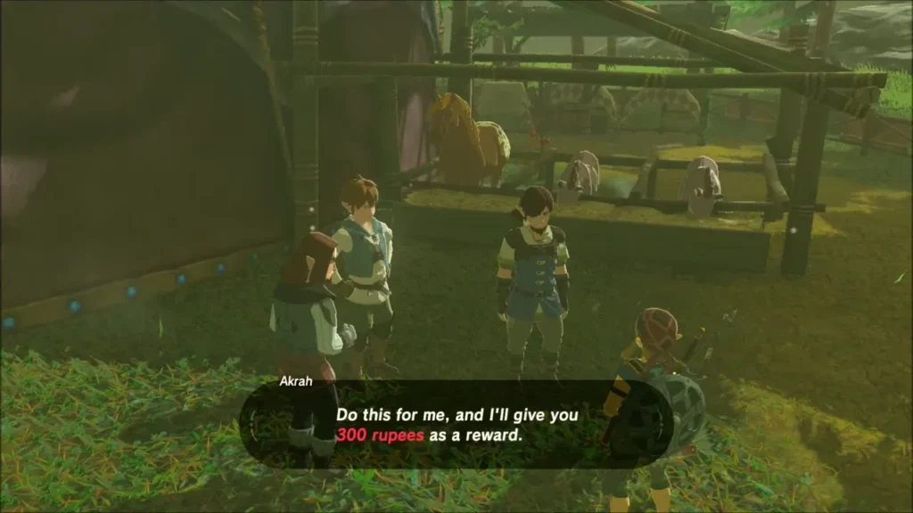 Akrah promising 300 rupees as a reward for the bone pictures