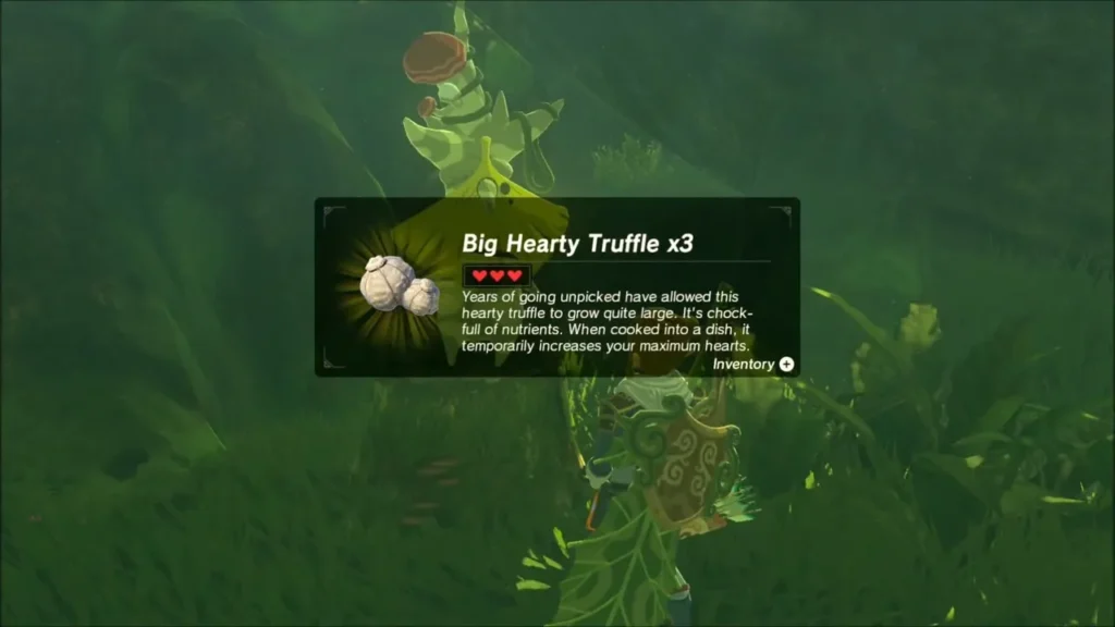 Link receiving three Big Hearty Truffles from Chio