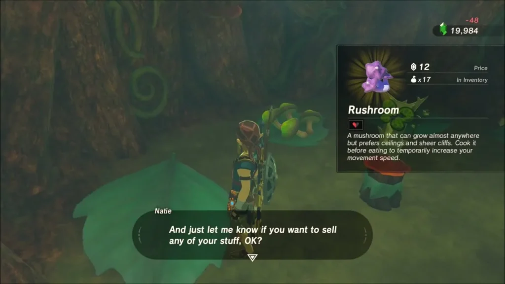 Natie selling Rushroom mushrooms