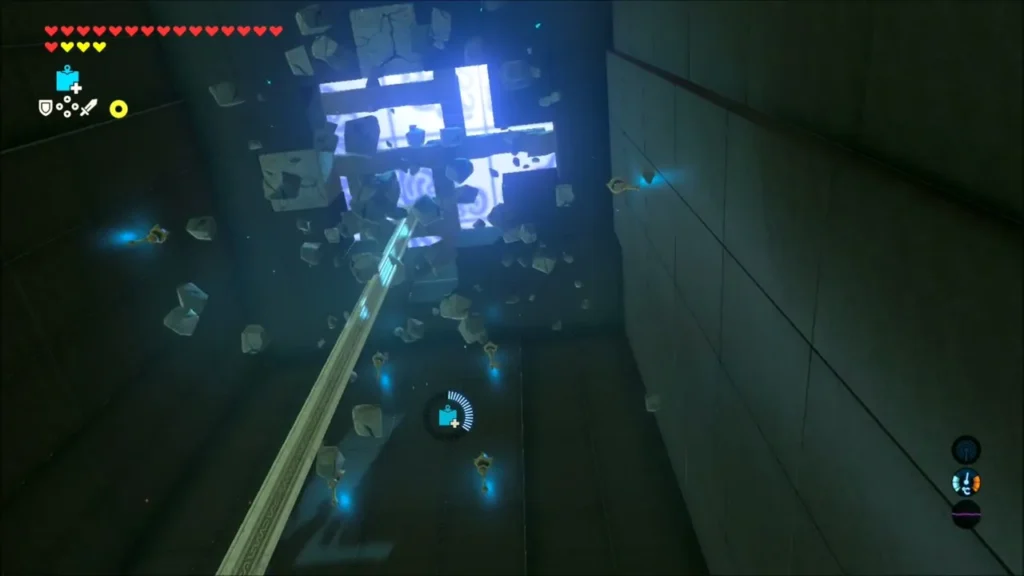 Cracked ceiling bursting apart after a square bomb blast Cracked ceiling bursting apart after a square bomb blast