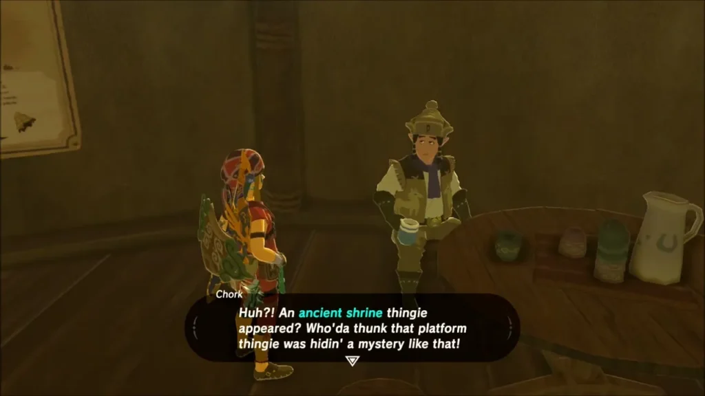 Chork reacting to the news that an ancient shrine has appeared Chork reacting to the news that an ancient shrine has appeared