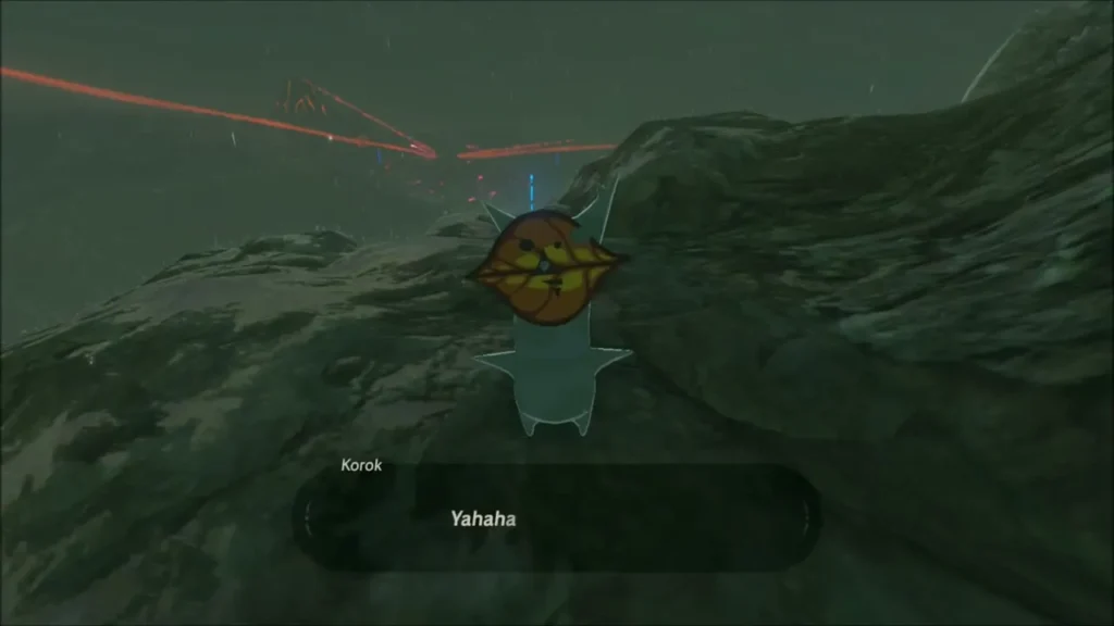 Second Korok popping out and saying Yahaha Second Korok popping out and saying Yahaha