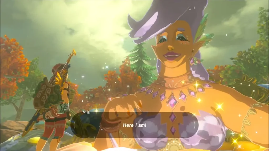 Mija the Great Fairy greeting Link with Here I am Mija the Great Fairy greeting Link with Here I am