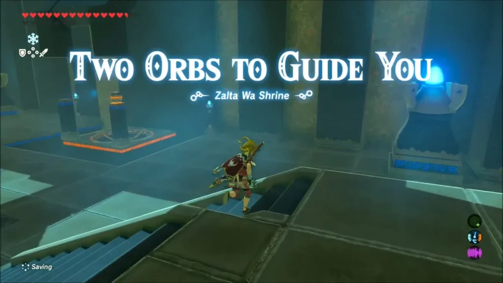 Two Orbs to Guide You trial title inside Zalta Wa Shrine Two Orbs to Guide You trial title inside Zalta Wa Shrine