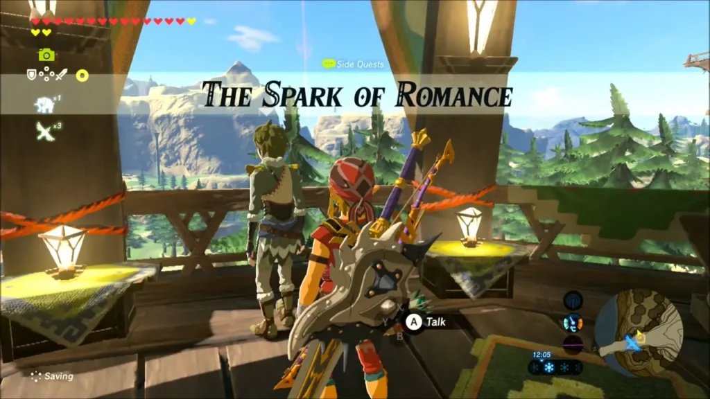 The Spark of Romance quest banner with Jogo at the inn The Spark of Romance quest banner with Jogo at the inn