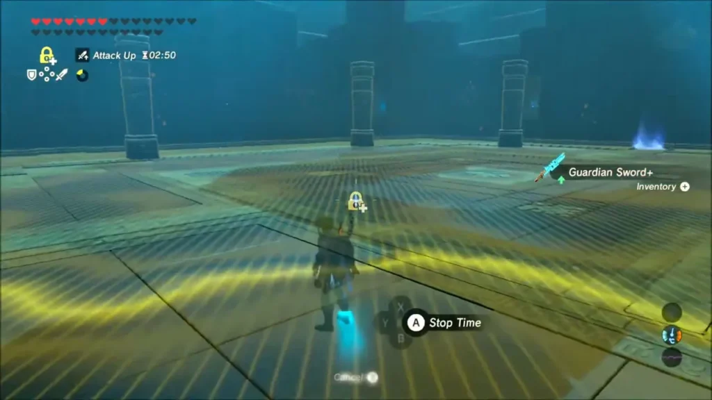 A Guardian Sword+ lying on the floor after the final Scout falls A Guardian Sword+ lying on the floor after the final Scout falls
