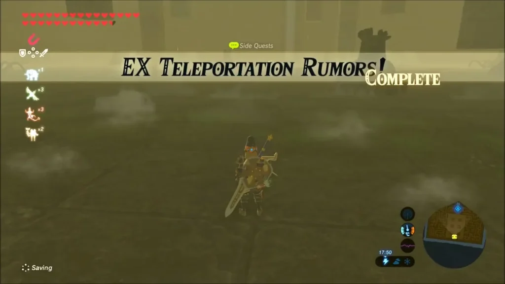 EX Teleportation Rumors! complete banner in the Lomei underground room EX Teleportation Rumors! complete banner in the Lomei underground room