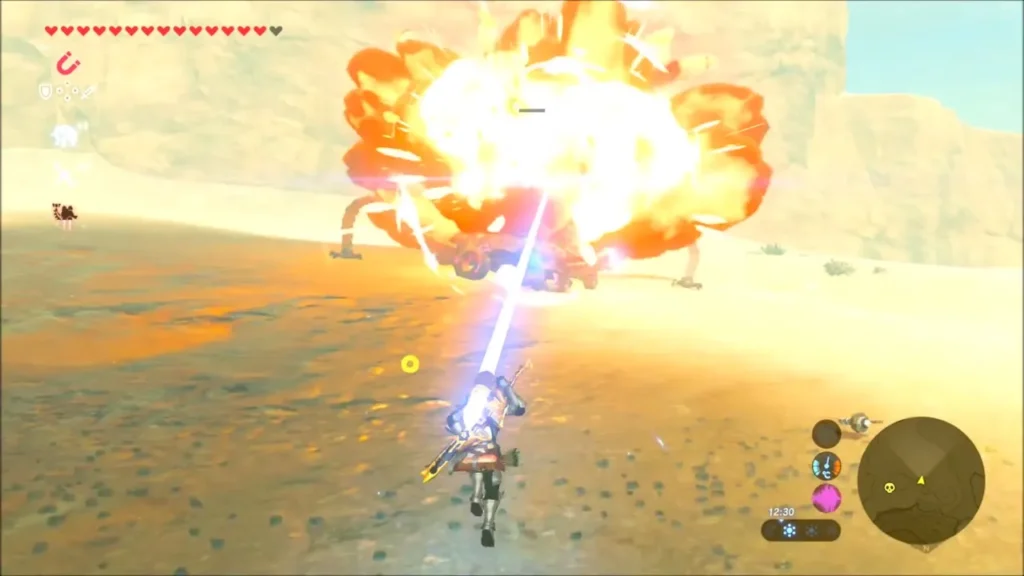 Guardian blown apart in a fiery explosion by its own reflected beam Guardian blown apart in a fiery explosion by its own reflected beam