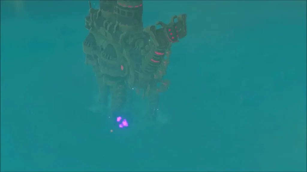 Vah Naboris's foot glowing purple after being hit, the beast towering above Vah Naboris's foot glowing purple after being hit, the beast towering above