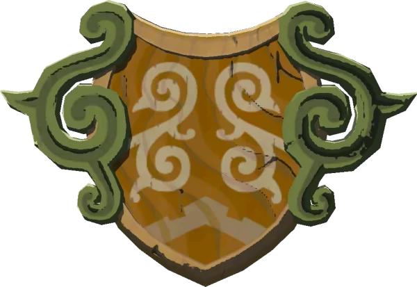 3D model render of the Forest Dweller's Shield from Breath of the Wild 3D model render of the Forest Dweller's Shield from Breath of the Wild