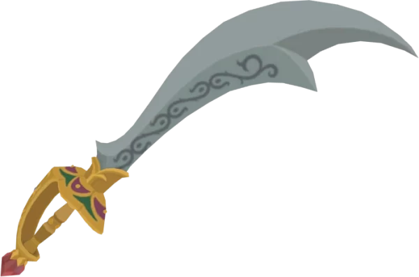 3D model render of the Scimitar of the Seven Champion weapon from Breath of the Wild 3D model render of the Scimitar of the Seven Champion weapon from Breath of the Wild