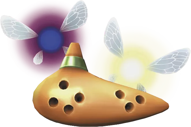 Official artwork of the Fairy Ocarina, the first Ocarina weapon Official artwork of the Fairy Ocarina, the first Ocarina weapon