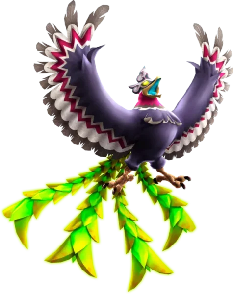 Official render of the Helmaroc King, the giant bird the Hammer weakens
