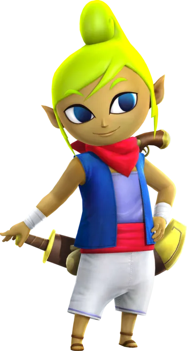 Official art of Tetra in her pirate outfit, with a cutlass sheathed on her back Official art of Tetra in her pirate outfit, with a cutlass sheathed on her back