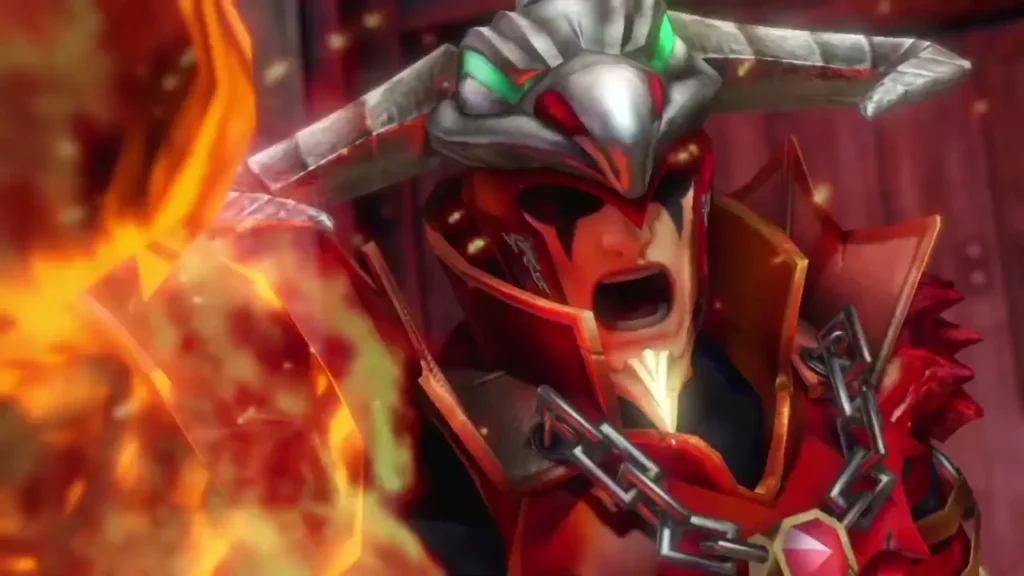 Volga roars in red armour amid a blaze of fire Volga roars in red armour amid a blaze of fire