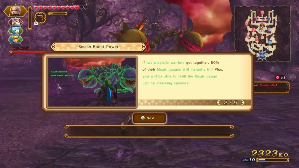 The Smash Boost Power box says two warriors together fill half of their Magic gauges at once