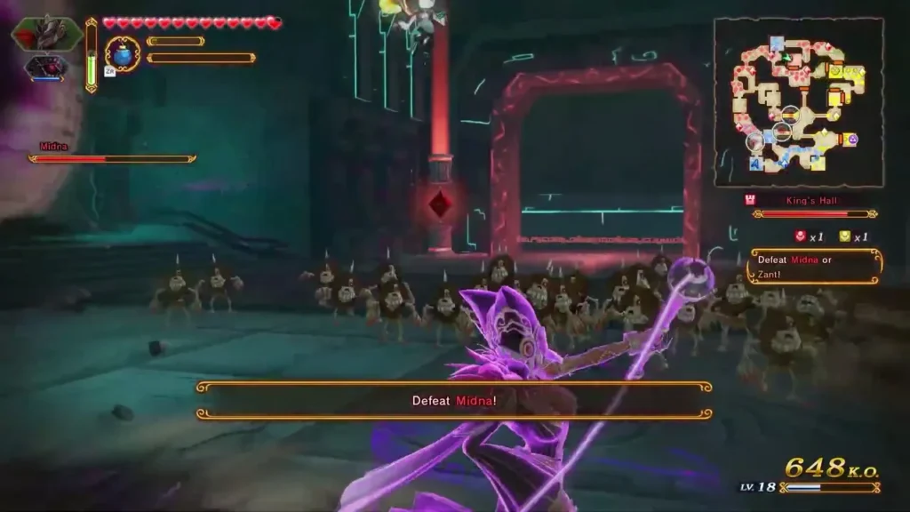 Defeat Midna at the King's Hall in The Usurper King Defeat Midna at the King's Hall in The Usurper King