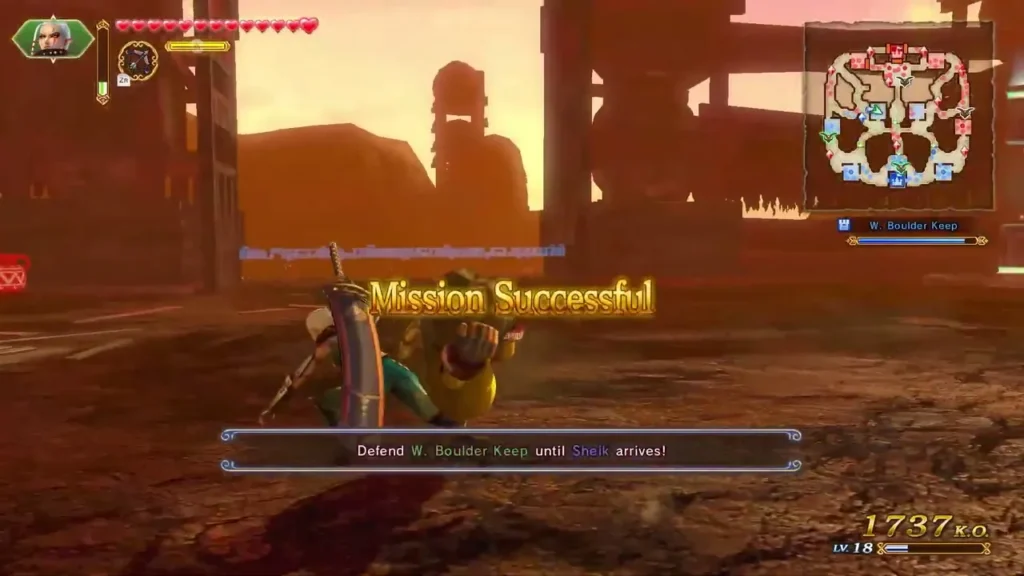 Mission Successful banner over the Defend W. Boulder Keep until Sheik arrives objective in Land of Myth Mission Successful banner over the Defend W. Boulder Keep until Sheik arrives objective in Land of Myth