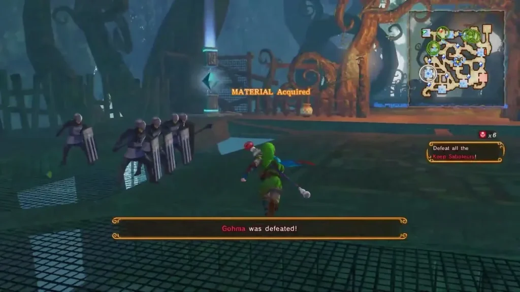 Gohma was defeated message in A New Disturbance Gohma was defeated message in A New Disturbance
