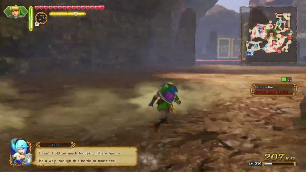Lana cannot hold on while capturing the central keep in The Search for Cia Lana cannot hold on while capturing the central keep in The Search for Cia