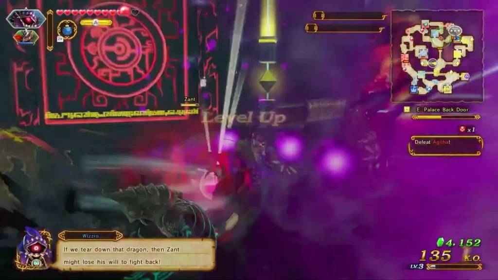 Wizzro says that if the dragon is torn down, Zant might lose his will to fight back Wizzro says that if the dragon is torn down, Zant might lose his will to fight back