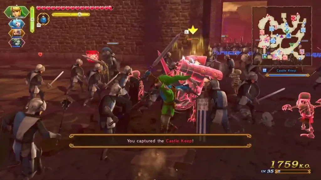 You captured the Castle Keep message in The Liberation of the Triforce You captured the Castle Keep message in The Liberation of the Triforce