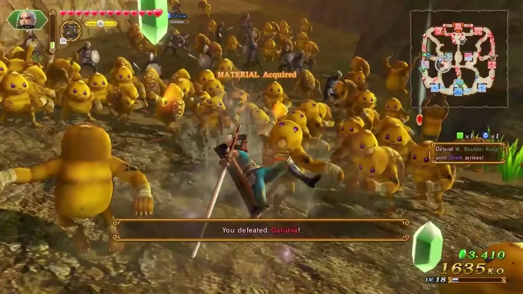 You defeated Darunia message as a warrior fights a crowd of golden enemies You defeated Darunia message as a warrior fights a crowd of golden enemies