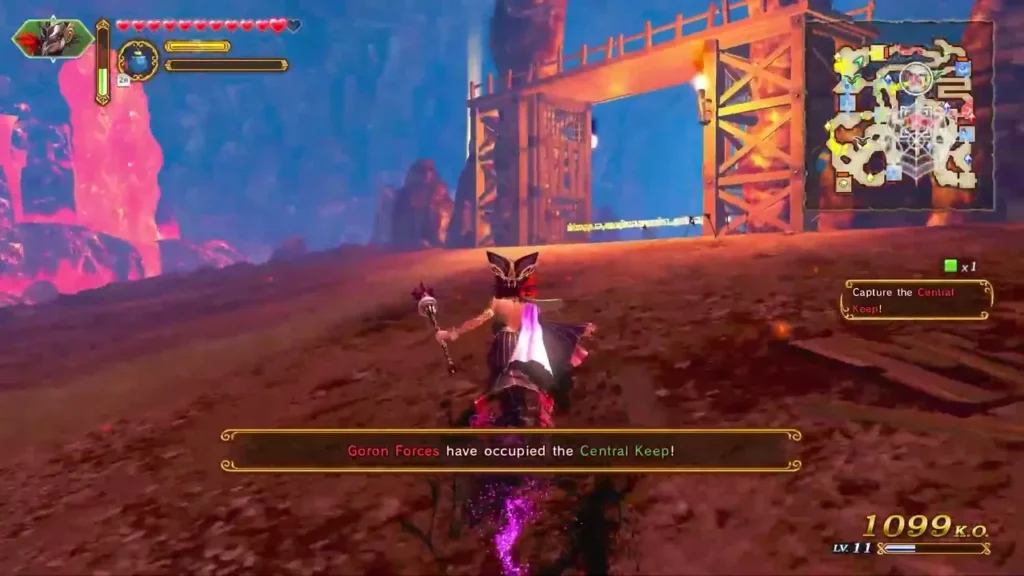 Goron Forces have occupied the Central Keep, and Cia walks toward it Goron Forces have occupied the Central Keep, and Cia walks toward it