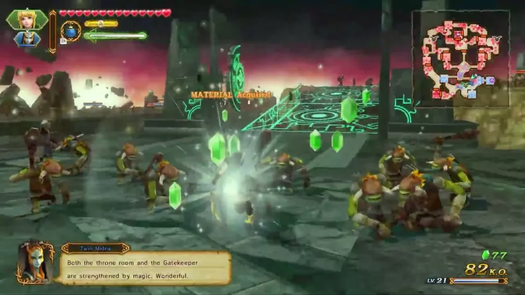 Twili Midna speaks during the Palace of Twilight battle Twili Midna speaks during the Palace of Twilight battle