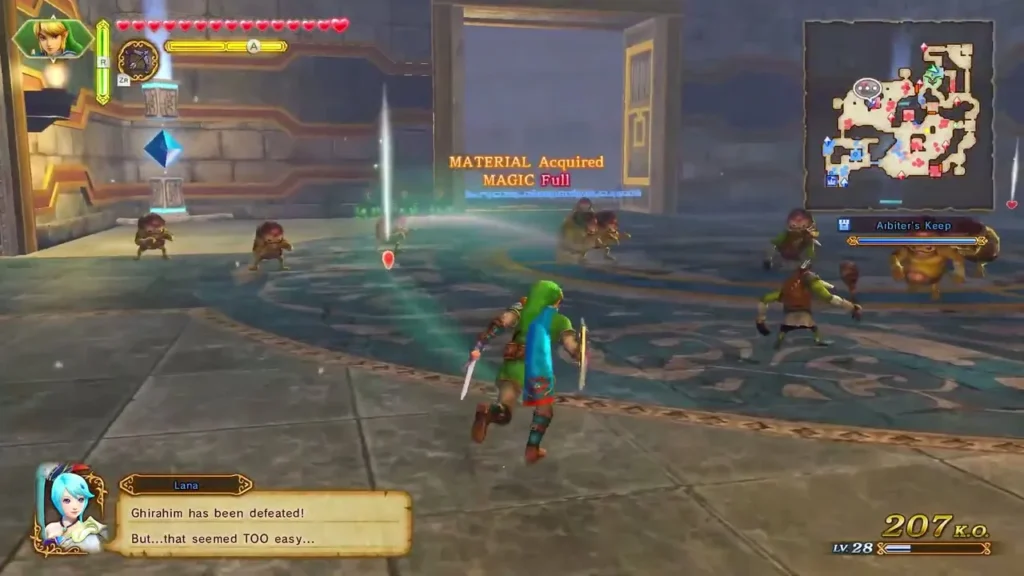 Lana says Ghirahim has been defeated but that it seemed too easy