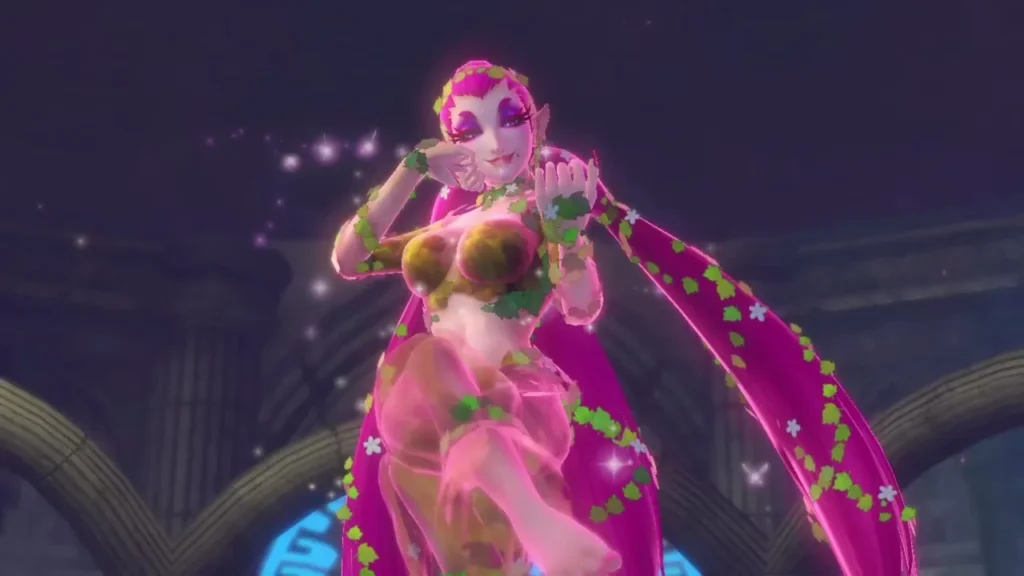 The Great Fairy appears in the Fairy Fountain The Great Fairy appears in the Fairy Fountain