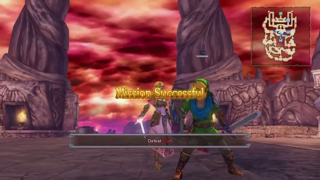Mission Successful with Link and Zelda after Cia is defeated Mission Successful with Link and Zelda after Cia is defeated