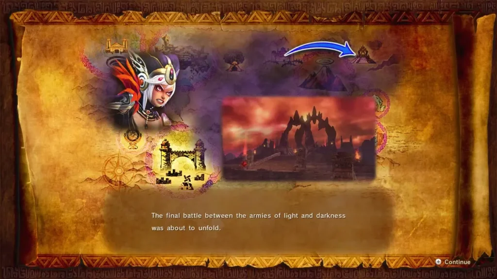 Story slide says the final battle between light and darkness is about to unfold Story slide says the final battle between light and darkness is about to unfold