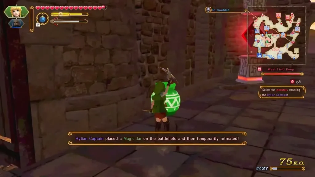 A Hylian Captain places a Magic Jar on the battlefield and retreats A Hylian Captain places a Magic Jar on the battlefield and retreats
