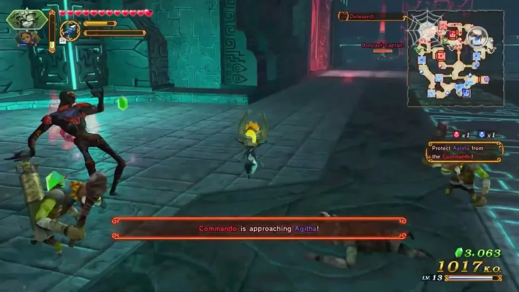 A Commando is approaching Agitha during the battle A Commando is approaching Agitha during the battle