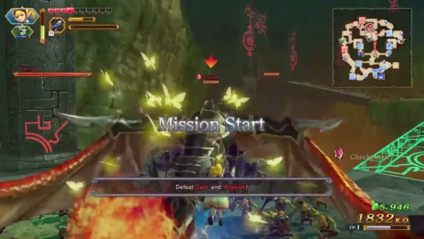 The Mission Start banner sets the objective to defeat Zant and Argorok The Mission Start banner sets the objective to defeat Zant and Argorok