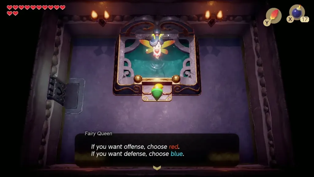 The Fairy Queen explaining red mail for offense and blue mail for defense The Fairy Queen explaining red mail for offense and blue mail for defense