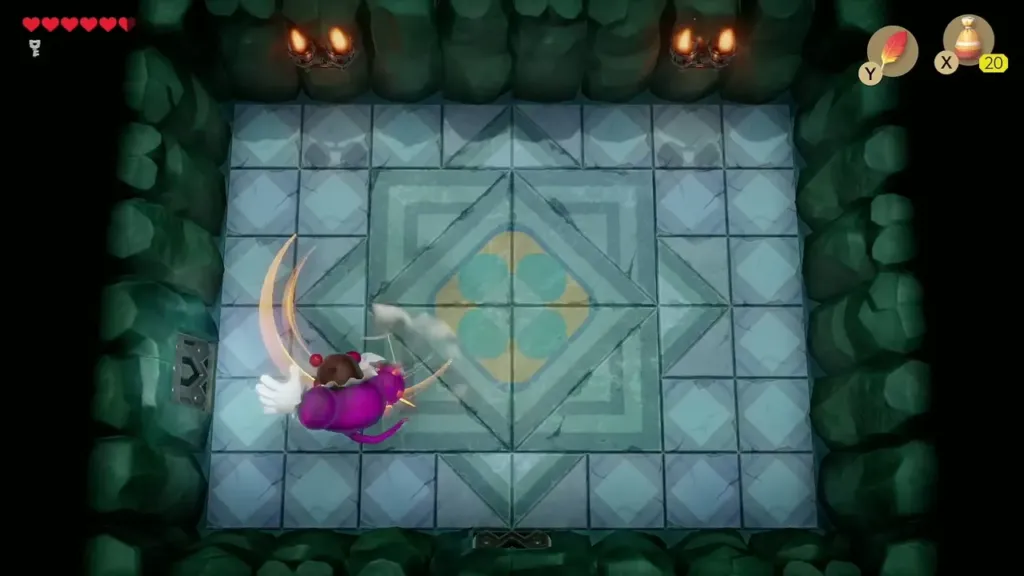 The Genie writhing in purple light after his bottle broke The Genie writhing in purple light after his bottle broke