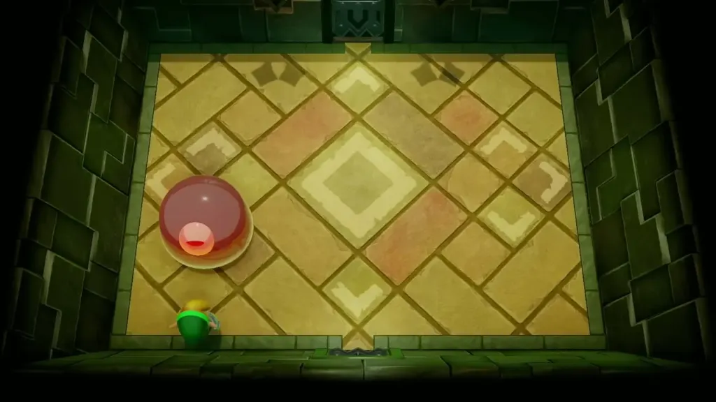 The last Slime Eye turning red before Link finishes it The last Slime Eye turning red before Link finishes it