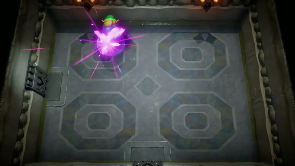 Giant Buzz Blob bursting in a purple flash