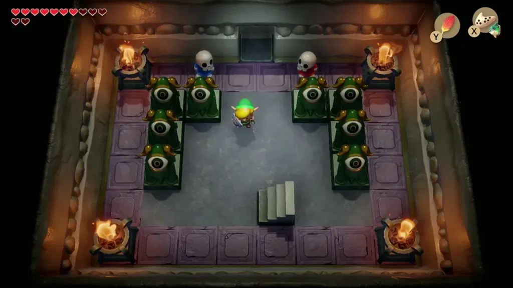 Link entering the Color Dungeon entrance room