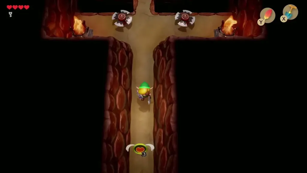 Link in a narrow corridor with Traps waiting at the end Link in a narrow corridor with Traps waiting at the end