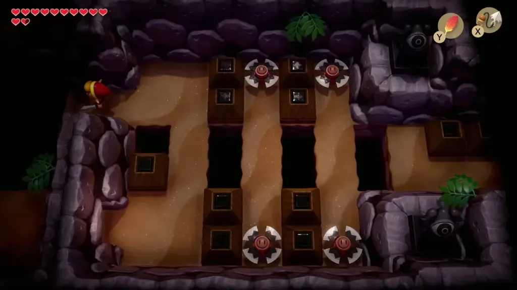 Corridor of blade traps and pits in Catfish's Maw Corridor of blade traps and pits in Catfish's Maw