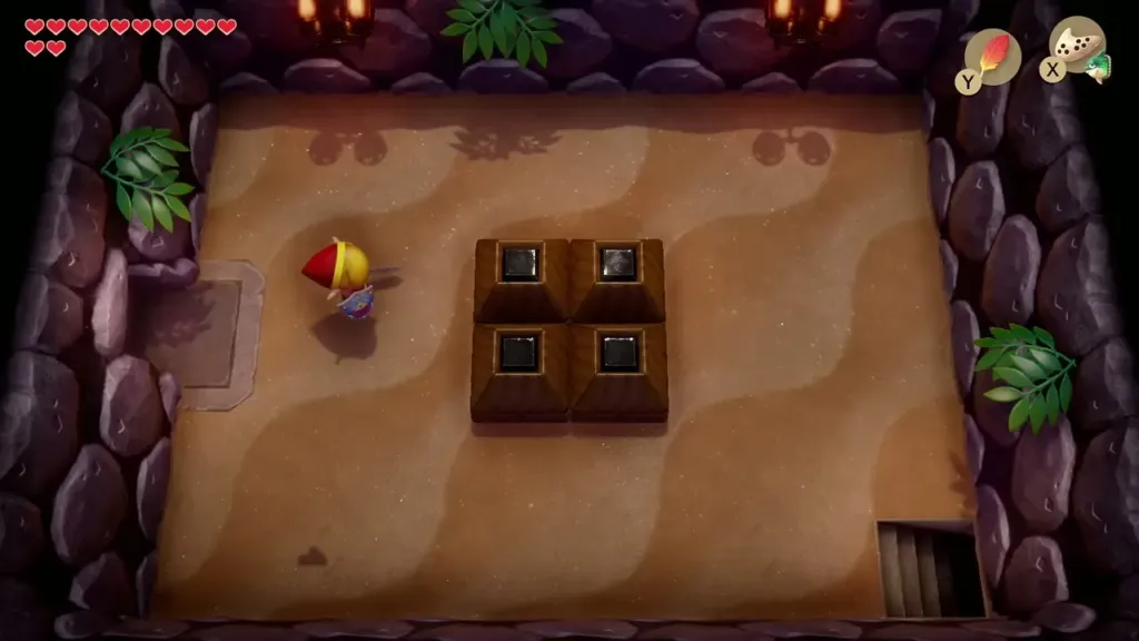 The loose blocks pushed together into a square after the crystals are cleared The loose blocks pushed together into a square after the crystals are cleared