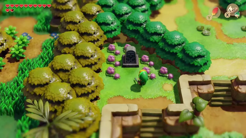 Link standing at the lone headstone after the Ghost has faded away Link standing at the lone headstone after the Ghost has faded away